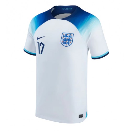 Maillot de foot Angleterre Bukayo Saka #17 Domicile Monde 2022 Manches Courte
